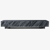 Rectangular Gray Marble Coffee Table Living Room Natural Stone Furniture